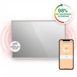 Klarstein - smart chauffage infrarouge, 750w radiateur electrique, contrle via app mobile wifi, dtection ...