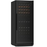 Klarstein velaire cave � vin 2 zones - 122 bouteilles, 5 - 22�c, encastrable, led, porte uv, clayettes ...