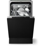 Klarstein velaire lave vaisselle encastrable 45 cm - 10 couverts, 6 programmes, silencieux 42 db, classe ...