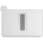 Klarstein velaire plaque induction avec hotte int�gr�e - 4 zones, 8400w boost, 80cm, curseur tactile, ...