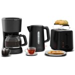 Klarstein velaire set petit - d�jeuner complet grille - pain 2 fentes 7 niveaux, bouilloire �lectrique ...