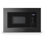 Klarstein verosteel micro onde encastrable avec grill 20l, 700w, 8 programmes, commande tactile, acier ...