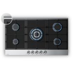 Klarstein - verosteel plaque de cuisson gaz 5 feux - 10400w, verre & inox, allumage Électrique, sécurité ... Klarstein - verosteel plaque de cuisson gaz 5 feux - 10400w, verre & inox, allumage Électrique, sécurité ...