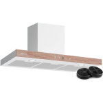 Klarstein - zenfusion t hotte aspirante - 90 cm hotte murale, dbit 885 m / h, tactile, cee a + + , ...