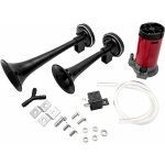 Vurahome - klaxon � air double trompette 12v 178db kit de klaxon de voiture � double tonalit� pompe �lectrique ...