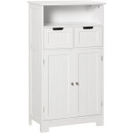 Kleankin - meuble bas de salle de bain multi - rangements grande niche 2 tiroirs placard double porte ... Kleankin - meuble bas de salle de bain multi - rangements grande niche 2 tiroirs placard double porte ...
