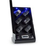 Klarstein - klingenthal remontoir de montre droite - gauche 12 heures tactile led - noir