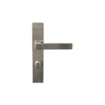 Klose besser ? poign�e de porte d'entr�e � cylindre inox 304 ? plaque carr�e 40 x 218 mm ? entraxe 195 ...
