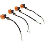 Pour klr 650 lot de 4 clignotant 4pcs moto clignotants 12v en plastique abs universel clignotant ampoule ...