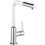 Kludi - l - ine s - mitigeur d'�vier avec douchette extractible, chrome / blanc mat 408519375