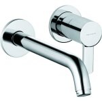 Kludi - mitigeur de lavabo mural zlenta 2 trous 24 cm