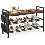 Klyvvo �tag�re � chaussure 3 niveaux, rangement chaussure avec assise, meuble chaussure solide & facile ...