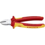 70 06 180 pince coupante de côté isolées par gaines bi - matière, certifiées vde chromée 180 mm - knipex ... 70 06 180 pince coupante de côté isolées par gaines bi - matière, certifiées vde chromée 180 mm - knipex ...