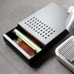 Knock box boite a marc de cafe tiroir d�tachable en acier inoxydable bo�te � frapper avec tige de frappe ...