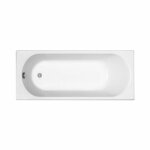 Kolo by geberit opal plus 160 x 70 cm baignoire droite avec pieds 180 l en acrylique, blanc (xwp1260000) ...