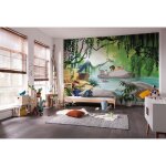 Komar - papier peint photo le livre de la jungle disney nager avec baloo 368cm x 254cm
