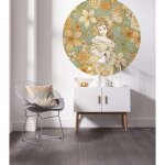 Komar - photo murale ronde intiss - disney belle (la belle et la bte)