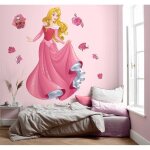 Komar - sticker mural la belle au bois dormant xxl rose - disney Komar - sticker mural la belle au bois dormant xxl rose - disney