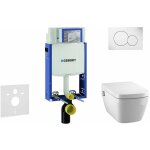 Kombifix - bti - support pour wc suspendu avec plaque de dclenchement sigma 01, blanc alpin + tece ...