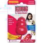 Kong - classic xs, rouge - jouet  mcher en caoutchouc naturel pour chien