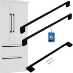 Kotarbau� poign�e de meuble de cuisine classique moderne oblongue longue noir mat 358 mm entraxe 320 ...