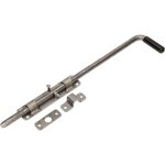 Kotarbau ? verrou de porte de garage 420 mm ? acier gris ? poign�e en caoutchouc noir ? installation ...