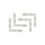 Force homme l d'angle, lot de 4, 75 x 75 x 12 mm, 80921 Force homme l d'angle, lot de 4, 75 x 75 x 12 mm, 80921