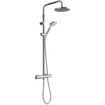 Kramer - colonne de douche avec robinet thermostatique, pomme de 20cm et douchette 3 jets. Kramer - colonne de douche avec robinet thermostatique, pomme de 20cm et douchette 3 jets.