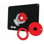 Kreg - plaque d'insertion de la table de fraisage de pr�cision avec bagues de nivellement (non pr� - ...