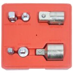 Kroftools - 6 adaptateurs reducteurs augmentateurs pour cliquets - douilles 1 / 4 - 3 / 8 - 1 / 2 - 3 ...