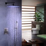 Lookshop - colonne de douche encastrée 300 mm en acier inoxydable nickel brossé avec led Lookshop - colonne de douche encastrée 300 mm en acier inoxydable nickel brossé avec led
