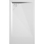Kroos ® - receveur de douche blanc, finition lisse stone mio, grille de couleur - 80 x 70 cm Kroos ® - receveur de douche blanc, finition lisse stone mio, grille de couleur - 80 x 70 cm