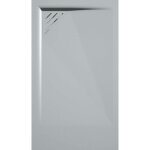 Kroos ® - receveur de douche gris 7035, finition lisse stone mio, grille de couleur - 80 x 70 cm Kroos ® - receveur de douche gris 7035, finition lisse stone mio, grille de couleur - 80 x 70 cm