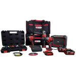 Ks tools - 515. 4731f - a1 - pack perceuse, meuleuse, mini cl� � chocs et accessoires - outillage �lectroporta ...