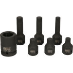 Ks tools - coffret de 7 douilles tournevis � chocs courtes et longues xzn� 3 / 4', m14 � m18 - 515. 1160 ...
