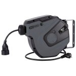 Ks tools - enrouleur �lectrique mural, 3x1, 5mm� - 15m - gris - 150. 4317