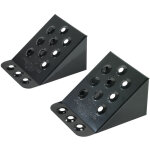 Ks tools - paire de cales roues m�tallique pl 230 x 220 x 125 mm - 160. 0381