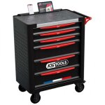 Ks tools - servante d'atelier 6 tiroirs fabrique en france quipe de 364 outils 824. 6364f