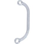 Cl�s polygonales demi - lune 11x13 mm