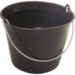 Seau de ma�on plastique noir - 11l