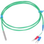 Ktype thermocouple sonde silicone super doux temprature ligne de mesure 0200 ? vert 4x30mm (2 mtres) ...
