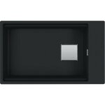 Franke - kubus 2 - vier en fragranite kng 110 - 62, 76x46 cm, noir mat 125. 0627. 321