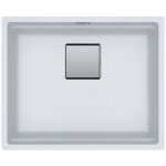 Franke - kubus 2 kng 110 - 52 fragranit + vier de cuisine sous - plan blanc glace
