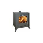 Kupro - po?le ? bois avec po?le ? bois et foyer. mod?le 15 kw de large