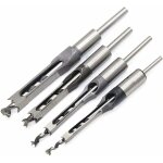 Kzq - jeu de 4 bédanes forets à trou carré, bédanes creux en acier outils de menuiserie set (1 / 4 - ... Kzq - jeu de 4 bédanes forets à trou carré, bédanes creux en acier outils de menuiserie set (1 / 4 - ...