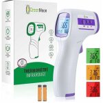 Kzq - thermomtre frontal thermometre adulte infrarouge, thermometre sans contact, cran lcd, fonction ...