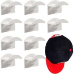 10 pièces crochets de chapeaux support mural pour chapeau et perruque casque de baseball adhésif sans ... 10 pièces crochets de chapeaux support mural pour chapeau et perruque casque de baseball adhésif sans ...