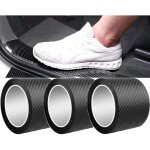 Lot de 3 autocollants de protection universels pour seuils de portières de voiture, en fibre de carbone ... Lot de 3 autocollants de protection universels pour seuils de portières de voiture, en fibre de carbone ...
