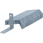48 equerre metal de chaise 50x50x15 mm, equerre fixation galvanise et passive bleue, equerre de fixation ...