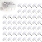 50 pcs patin chaise glisse, patins chaise a clouer pour meubles pour chaises anti bruit tampon pied de ...